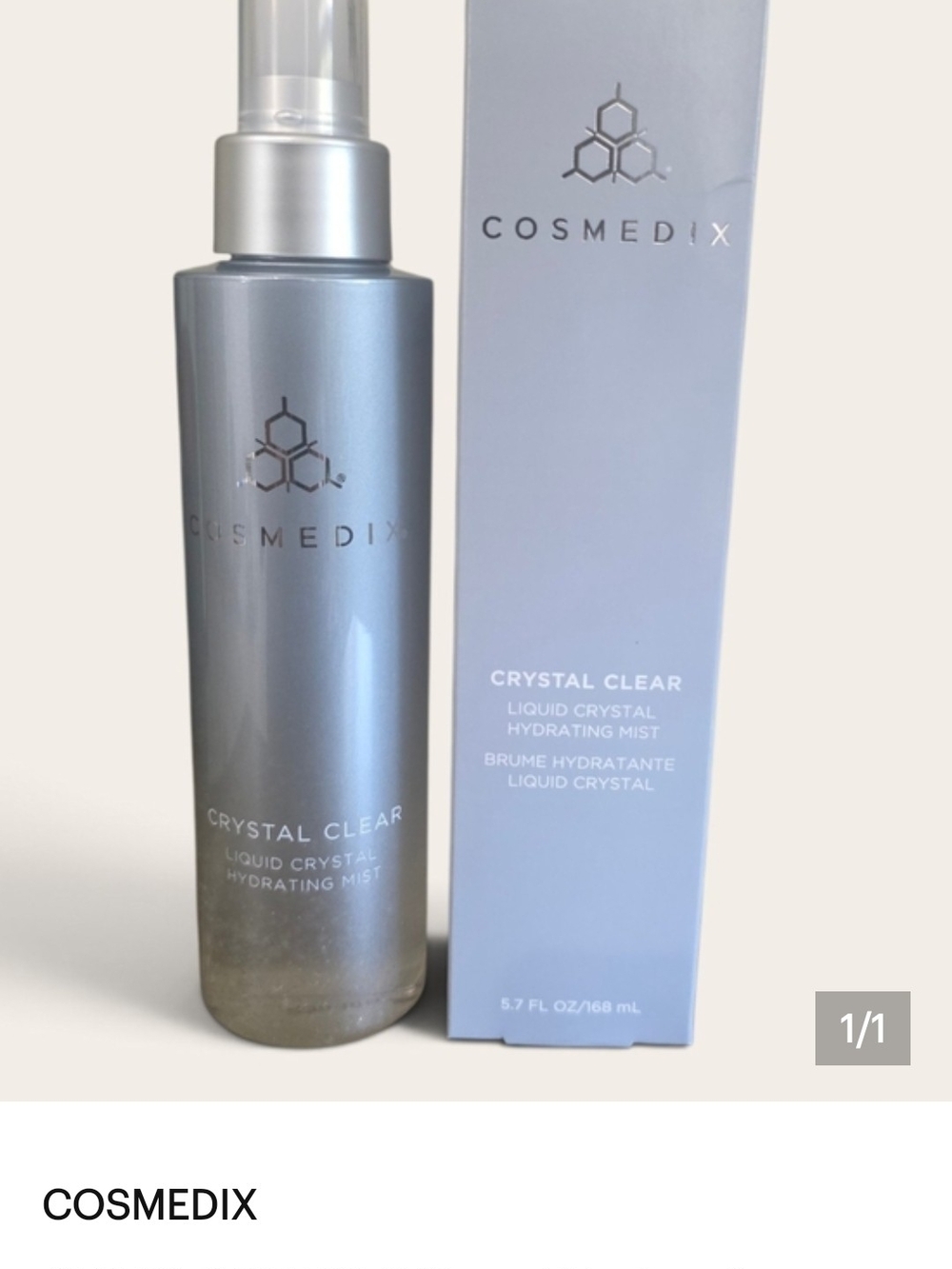 COSMEDIX Crystal Clear Liquid Crystal Hydrating Mist